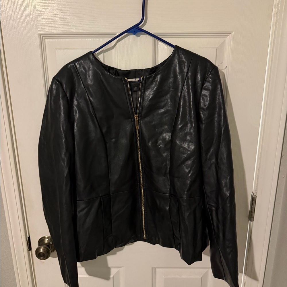 Women’s Vintage Liz Claiborne Leather Jacket Size XL